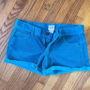 Mossimo Supply Co. Women's Peacock Blue Corduroy Shorts